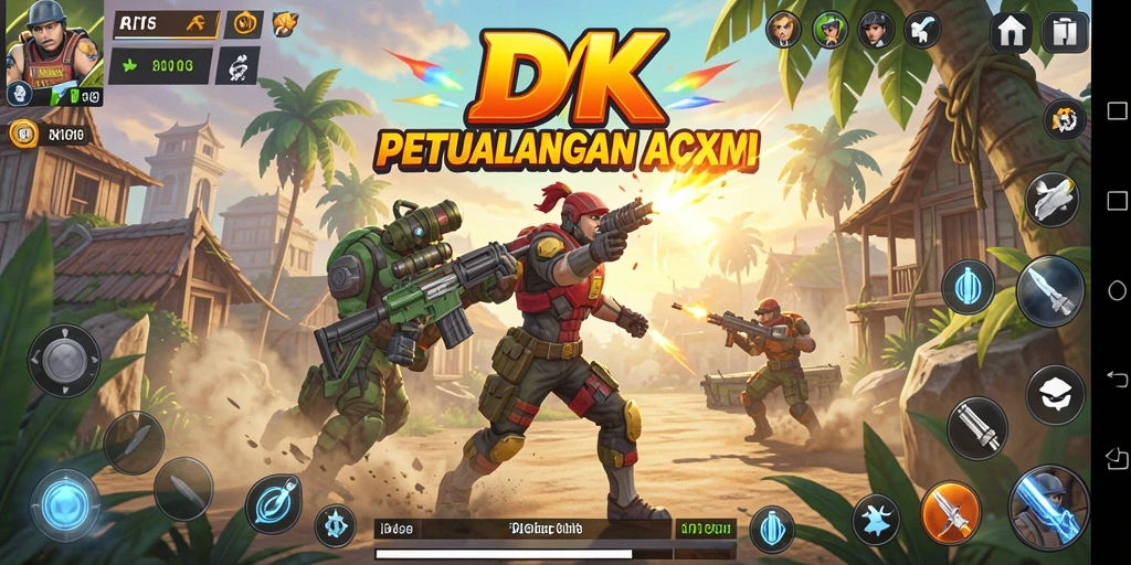 Tampilan gameplay DKK yang menegangkan dan penuh aksi.