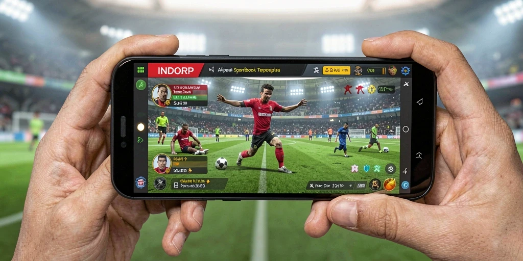 Tampilan screenshot INDORP menampilkan antarmuka pengguna yang interaktif dan menarik.