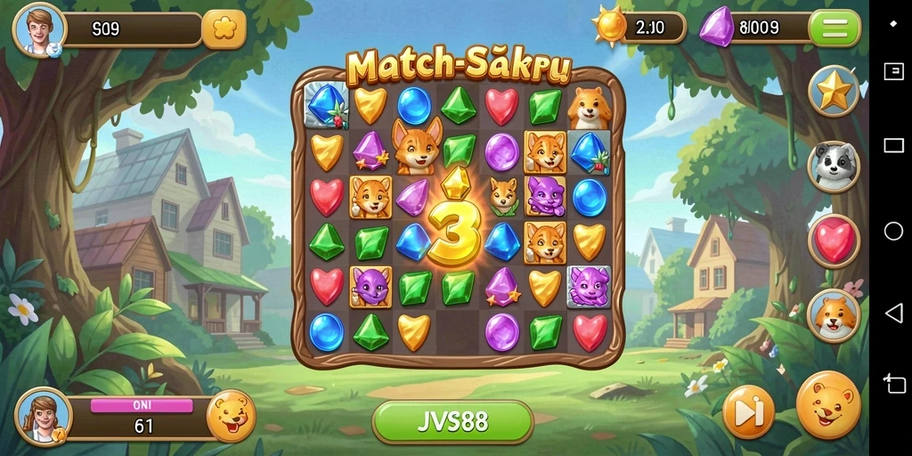 Gameplay JVS88 yang penuh warna dan menantang di setiap level.