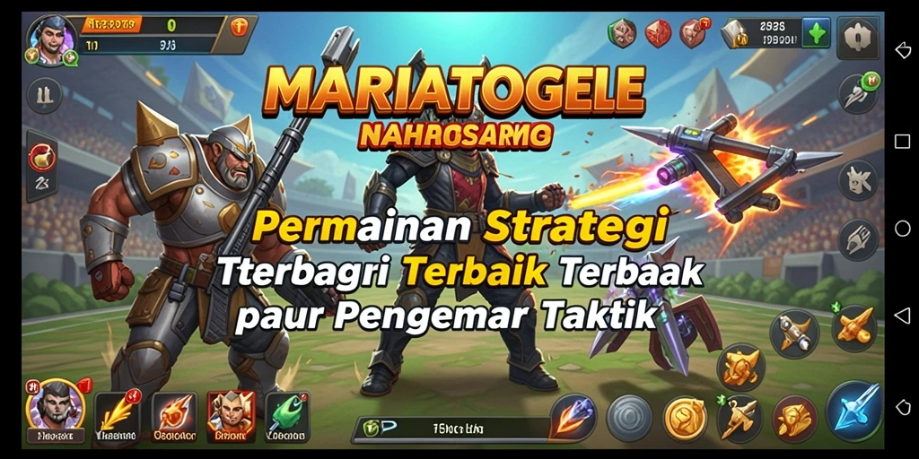 Screenshot MARIATOGEL menampilkan aksi strategis yang seru dan mendebarkan.