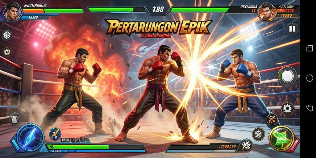 Tampilan gameplay RK88 yang mendebarkan dengan grafis berkelas.