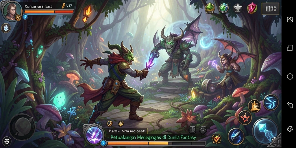 Gameplay V07 yang mendebarkan di dunia petualangan fantasi.